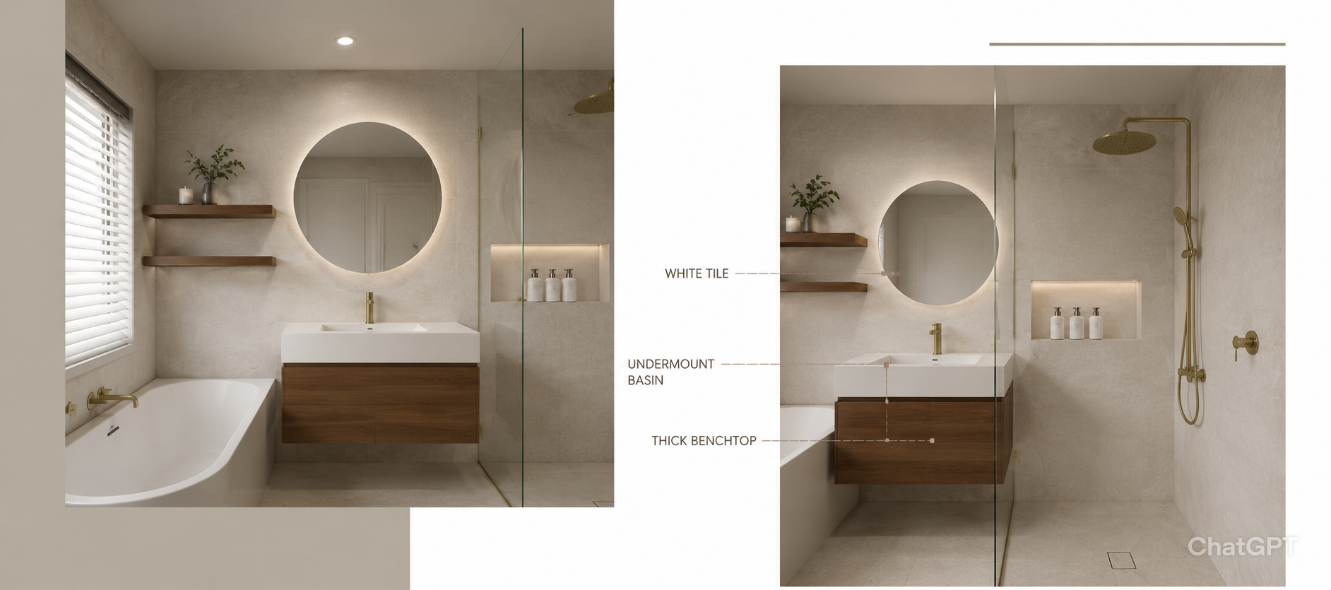 Bathroom renovation render
